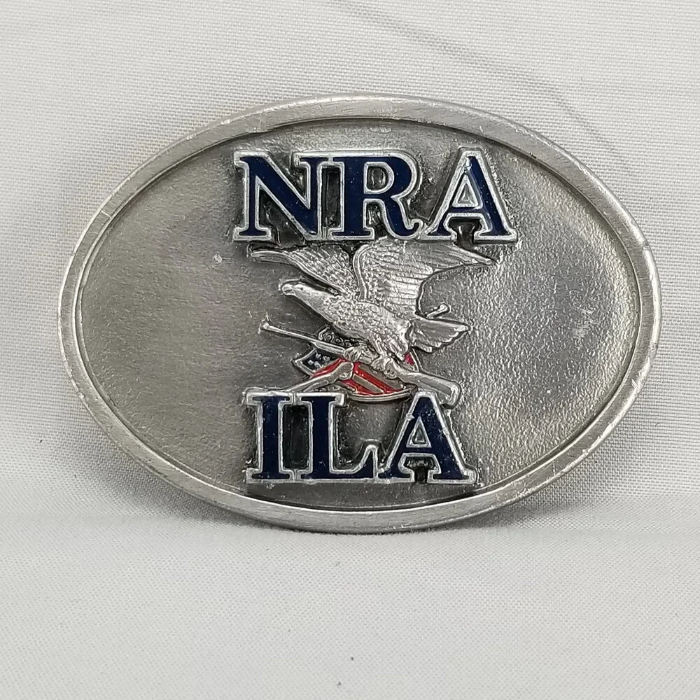 Belt Buckle Small Pewter NRA ILA Institute For Legislative‎ Action USA Made